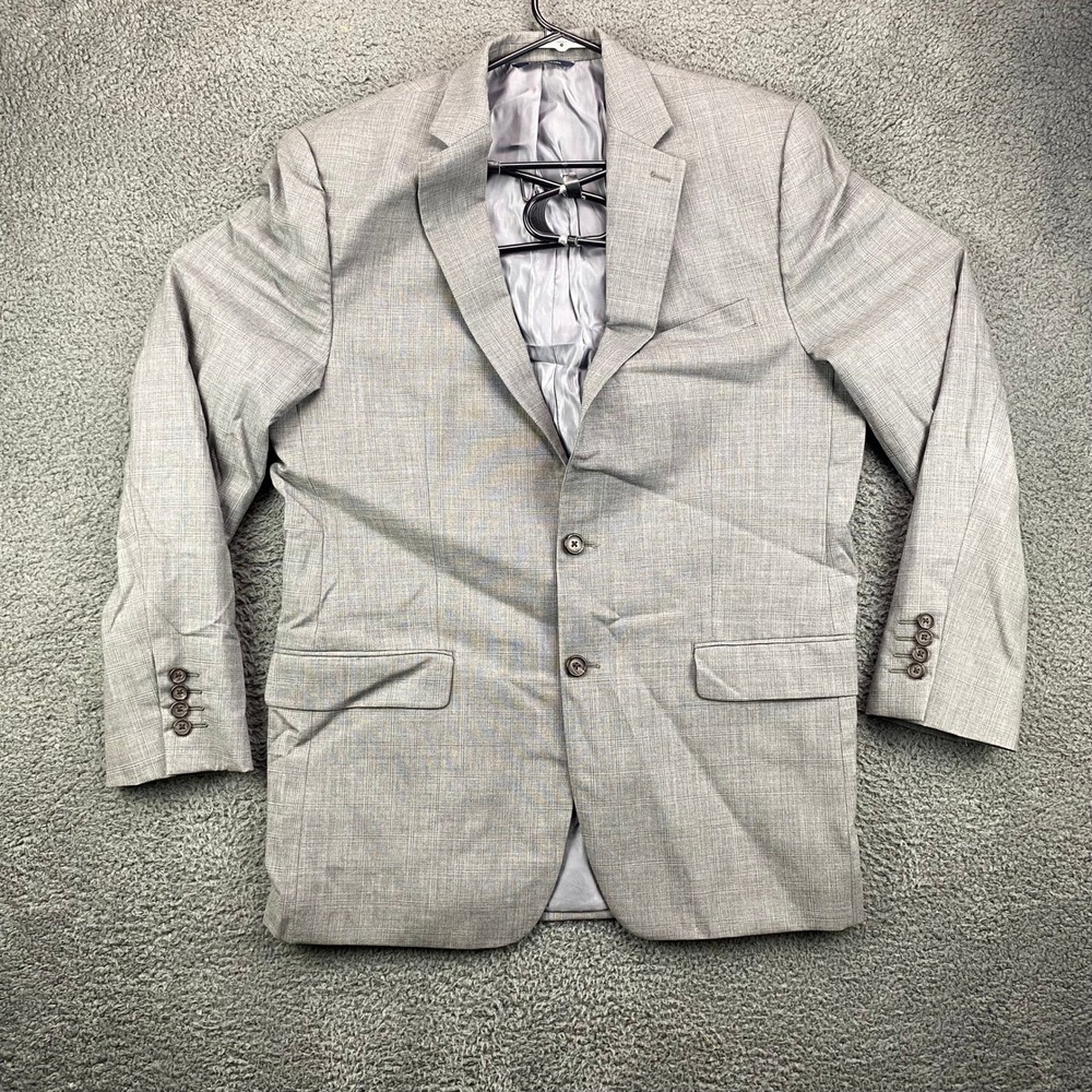 Ralph Lauren Mens 42L Gray Plaid 100% Wool Two Button Blazer Sport Coat Canada